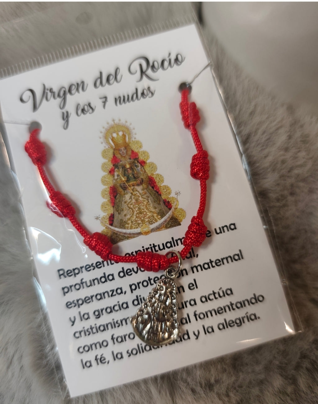 Pulsera 7 nudos Virgen del Rocío