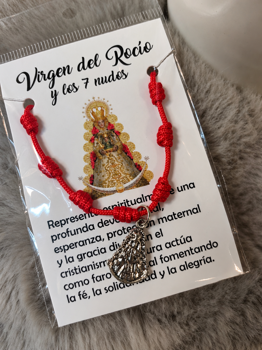 Pulsera 7 nudos Virgen del Rocío