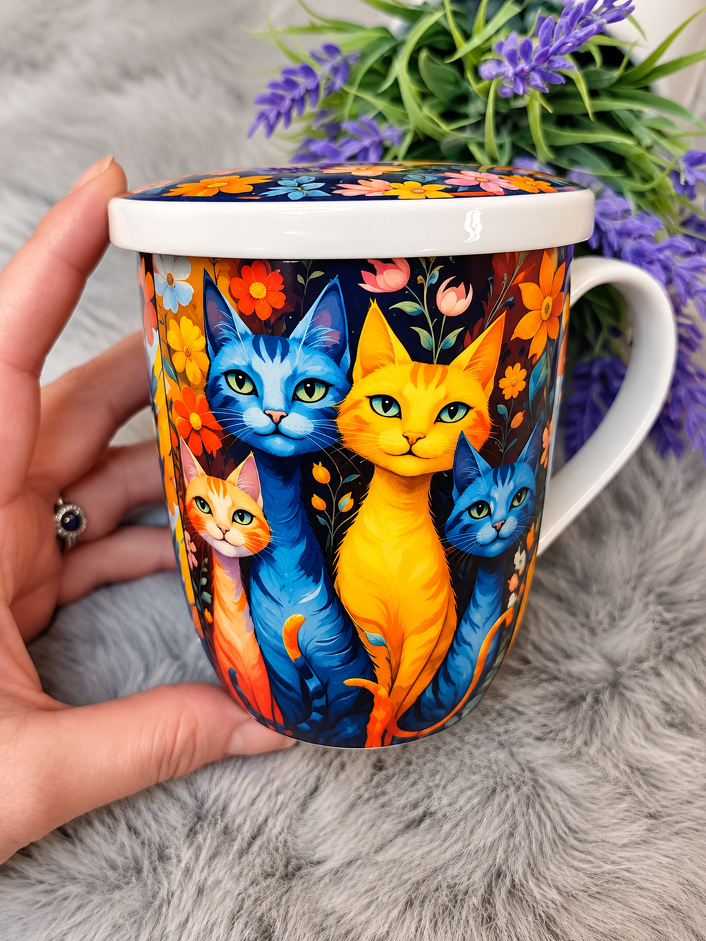 Taza infusión Gatitos