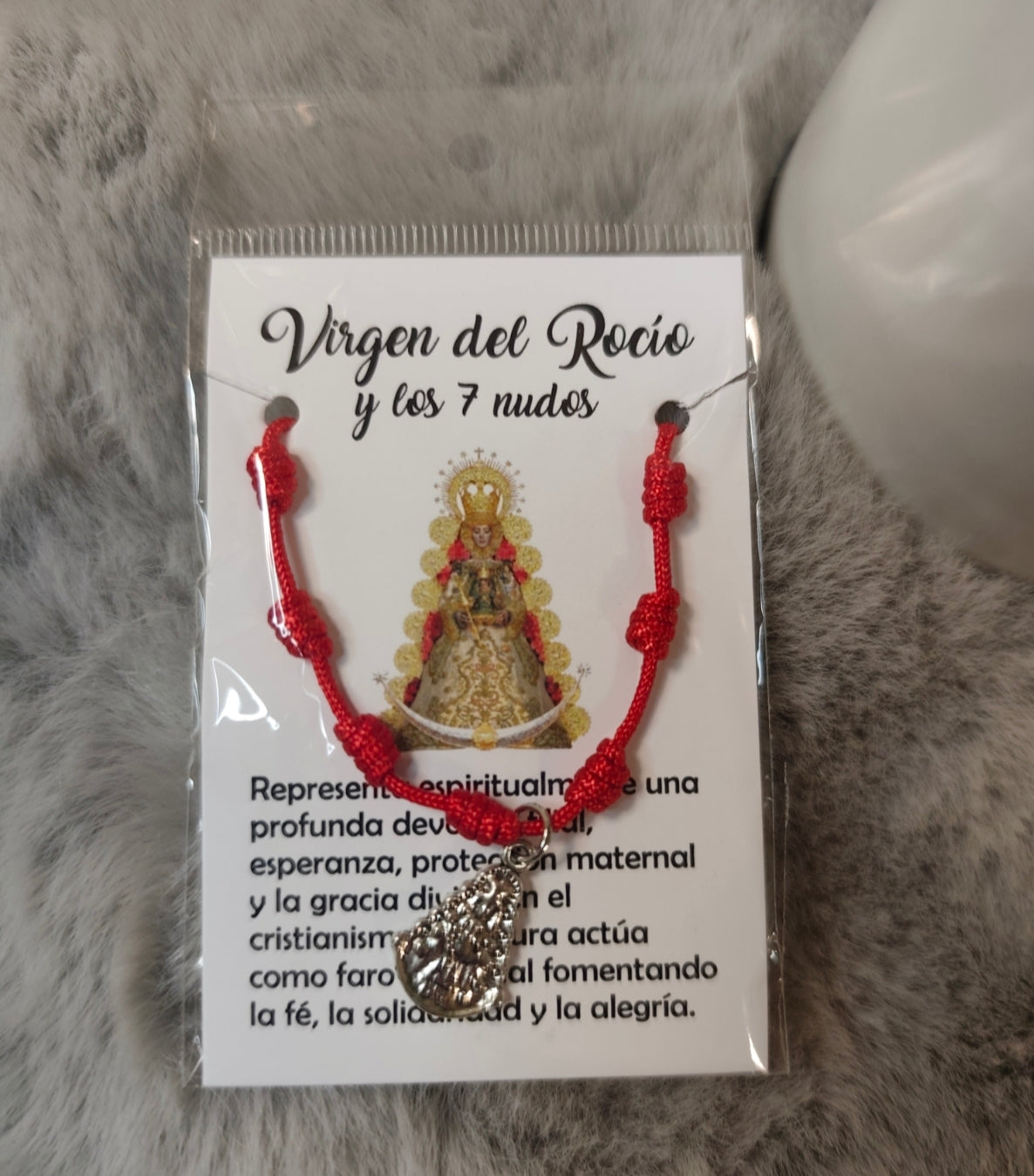Pulsera 7 nudos Virgen del Rocío