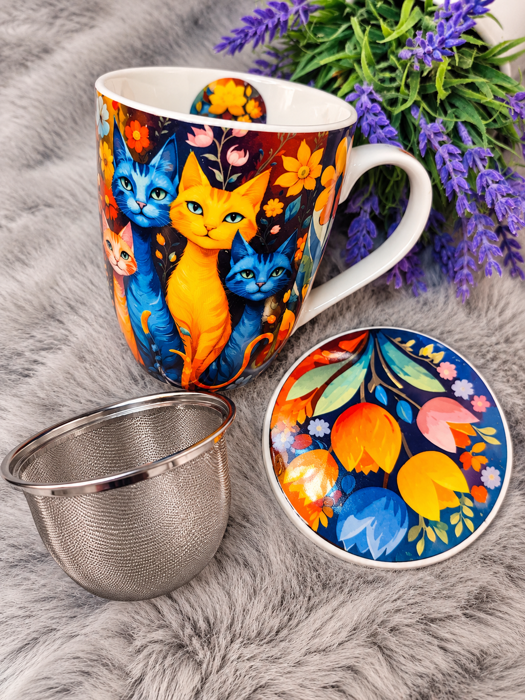 Taza infusión Gatitos