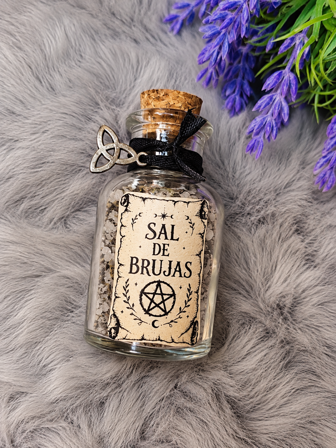 Sal brujas frasco cristal