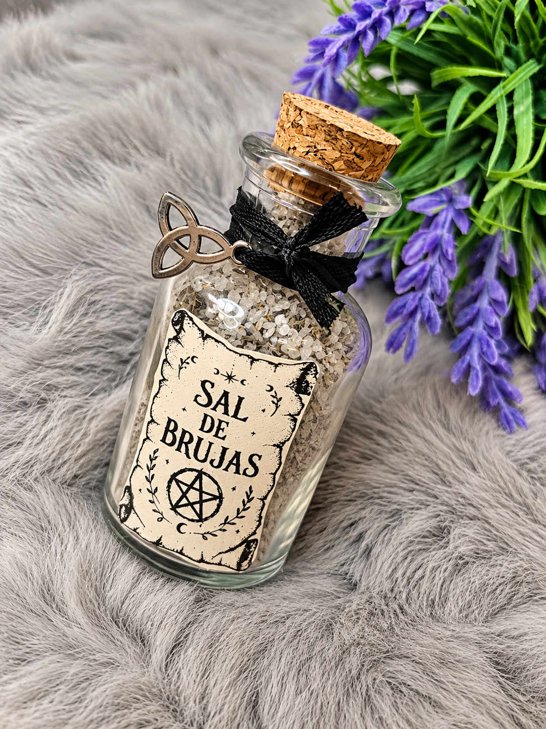 Sal brujas frasco cristal